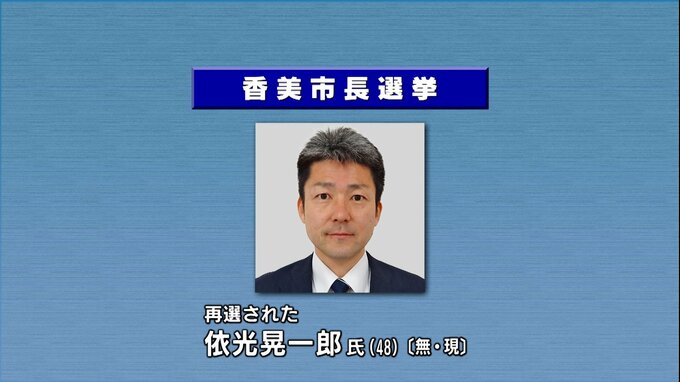 高知・香美市長選挙　現職の依光氏が元市議会議員の新人を破り２期目の当選|TBS NEWS DIG