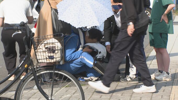 緊急走行中の白バイと車が衝突、男性隊員が大けが　大分県警「緊急走行でも事故を起こさないのがプロ。再発防止に努める」|TBS NEWS DIG
