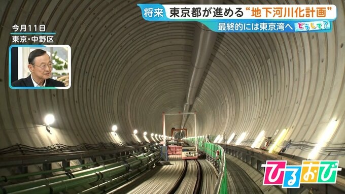 東京の地下に“巨大トンネル” 最終的には東京湾へ！？豪雨対策「地下調節池」を独自取材【ひるおび】|TBS NEWS DIG