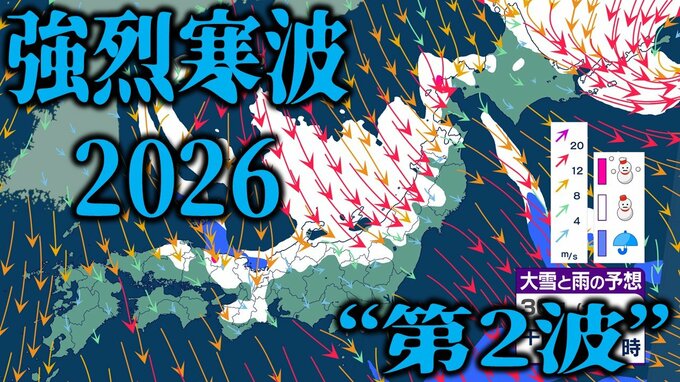 【“第2波”強烈寒波情報】東日本にまで強烈寒気が南下　29日～30日に「警報級の大雪」の恐れも…　北日本～西日本の日本海側を中心に降雪強まる見込み　大雪に注意・警戒を【大雪の予想シミュレーション】|TBS NEWS DIG
