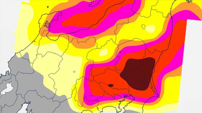 【関東甲信】8日夜遅くにかけ大気の状態 非常に不安定　昼過ぎ～夜のはじめ頃にかけ雷を伴った激しい雨の降る所が【雨と風のシミュレーション・発雷確率】　|　山梨のニュース | ＵＴＹテレビ山梨