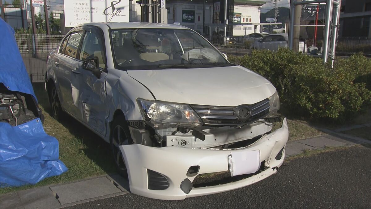 助手席の77歳妻が意識不明の重体に… 交差点で車同士が出合い頭に衝突  岐阜市則武の交差点