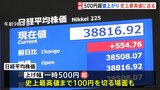 日経平均株価 一時500円超値上がり　米エヌビディア決算受け　“史上最高値”更新迫る|TBS NEWS DIG