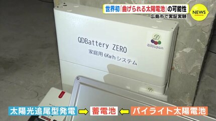 世界初の技術「曲げられる太陽電池」の可能性 広島市で実証実験 | RCC
