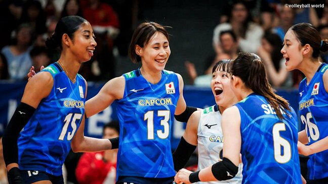 バレー女子日本代表が開幕2連勝 ! 世界女王セルビアにストレート勝ち 和田由紀子が最多17得点で躍動【ネーションズリーグ】|TBS NEWS DIG