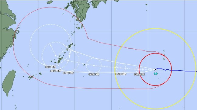 【台風情報】台風13号(ドルフィン)は最大瞬間風速60m/sの “非常に強い” 勢力 沖縄、奄美で高波と暴風に厳重に警戒 波・雨・風はどうなる?勢力、進路予想、今後の天気を画像で 気象庁|TBS NEWS DIG