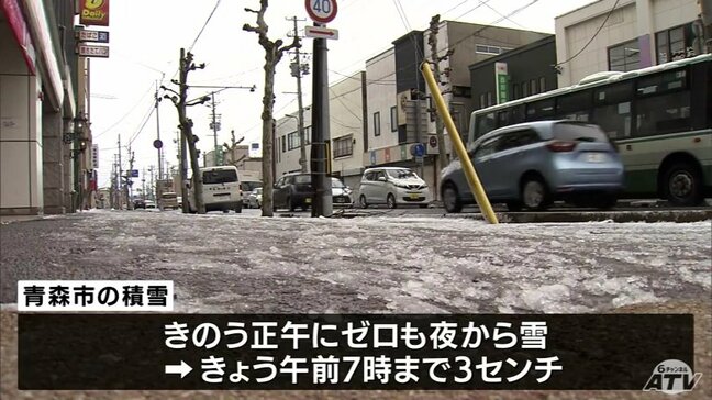 積雪ゼロから一転 青森市で一時3センチ「もう雪は降らないでほしい」|TBS NEWS DIG