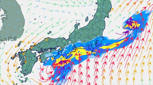 【台風情報】台風８号、台風７号、前線の影響　関東甲信地方　前夜のはじめ頃にかけ激しい雨や非常に激しい雨の降る所が　土砂災害に厳重に警戒　【進路予想・雨と風のシミュレーション】|TBS NEWS DIG