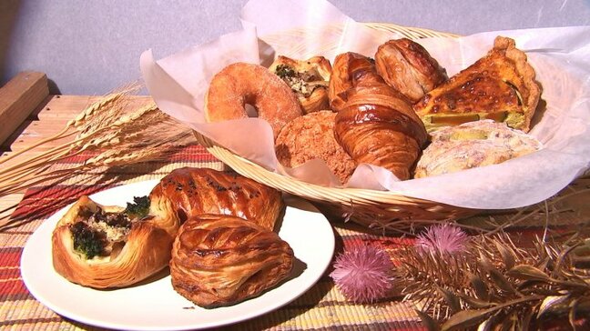 キノコパイやアップルパイ 秋の新作が充実のラインアップ ハード系が主力の人気ベーカリー 山梨・AMPEL GRAINFACTORY|TBS NEWS DIG