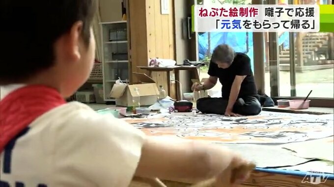 ねぷた絵の制作を園児たちが「お囃子」で応援！　絵師も「気合が入っています！」|TBS NEWS DIG