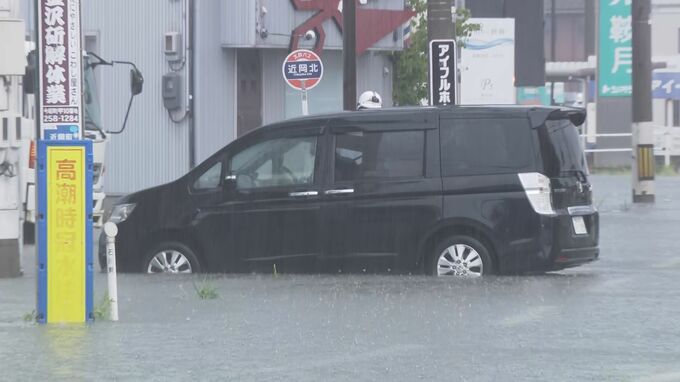 石川・加賀地方で線状降水帯発生 土砂災害などに厳重警戒を 金沢では1時間に67.5ミリの非常に激しい雨が降り冠水も|TBS NEWS DIG