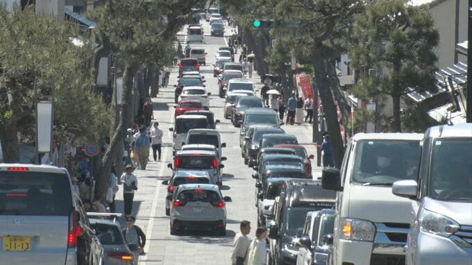 駐車場は朝から満車状態　GW終盤の出雲大社周辺大混雑|TBS NEWS DIG