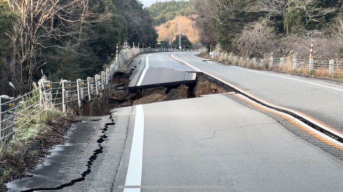 地震発生直後「のと里山海道」にて筆者撮影