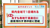 高知の天気 2日は全域おおむね晴れる 連日の危険な暑さに注意 東杜和気象予報士が解説 | 高知のニュース・天気|KUTV NEWS | KUTVテレビ高知