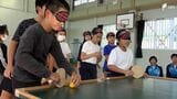 目隠しし「サウンドテーブルテニス」 小学生が障がい者スポーツ体験、理解深める＝静岡・下田市|TBS NEWS DIG