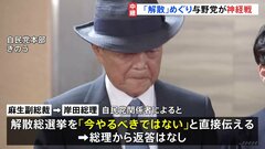 「今やるべきではない」麻生氏進言にも沈黙貫く総理　野党は「総理自ら解散風吹かせている」| TBS CROSS DIG with Bloomberg