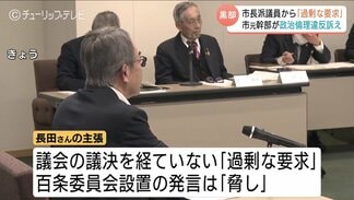 オブザーバー席に“審査対象”の副議長　前総務管理部長が「違和感」露わ　パワハラ調査「公表要求」巡り黒部市議会で初の政倫審開催　|　富山のニュース｜天気・防災｜チューリップテレビ