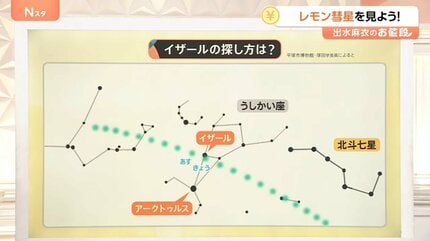 1000年に一度の天体ショー「レモン彗星」地球に接近中、見える方角は
