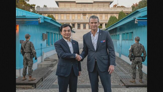 米・ヘグセス国防長官が板門店の共同警備区域を視察　韓国国防相も同行　米韓国防相の訪問は約8年ぶり|TBS NEWS DIG