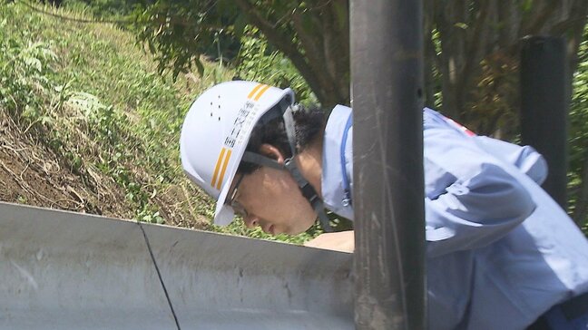 梅雨を前に国交省が国道210号ののり面点検　去年の台風で土砂が流出、土のうなどで対応　大分|TBS NEWS DIG