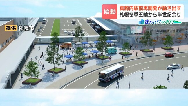 半世紀前の冬季オリンピック札幌大会で発展した真駒内　駅前の再開発が始動へ　施設集約で利便性アップに　2032年度の開業目指す|TBS NEWS DIG