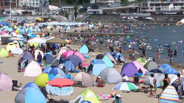 最大9連休の"お盆休み"「海に行こうか迷う…」観光地のにぎわいの一方、巨大地震注意に戸惑いも Uターンラッシュは落ち着き見せる＝静岡県|TBS NEWS DIG