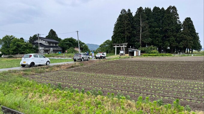 【続報】鶴岡市の住宅地にクマ　神社に潜伏か…周囲を市や警察が見張る（山形）|TBS NEWS DIG