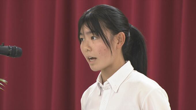 「誰にでもできる防犯。それが挨拶です」　中学生が防犯や交通安全を訴え　警察署などが主催の弁論大会　山梨　|　山梨のニュース | ＵＴＹテレビ山梨
