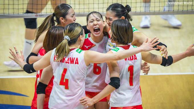バレー女子日本代表、韓国にストレート勝利で準々決勝進出！第1セットから30点越えの接戦制し開幕2連勝【アジア選手権】|TBS NEWS DIG