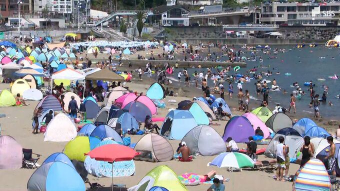 最大9連休の"お盆休み"「海に行こうか迷う…」観光地のにぎわいの一方、巨大地震注意に戸惑いも Uターンラッシュは落ち着き見せる＝静岡県|TBS NEWS DIG