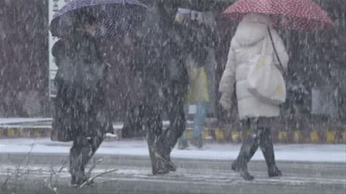 都心でも3センチの積雪　雪が降ったら『ペンギン歩き』　街中の滑りやすい場所はどこ？　積雪や凍った道を歩く時の注意点　　|　山梨のニュース | ＵＴＹテレビ山梨