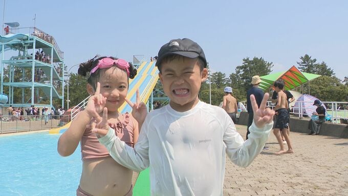 「めっちゃ楽しい」猛暑でプールにぎわう 水しぶきに歓声 梅雨明け前も家族連れら繰り出す|TBS NEWS DIG