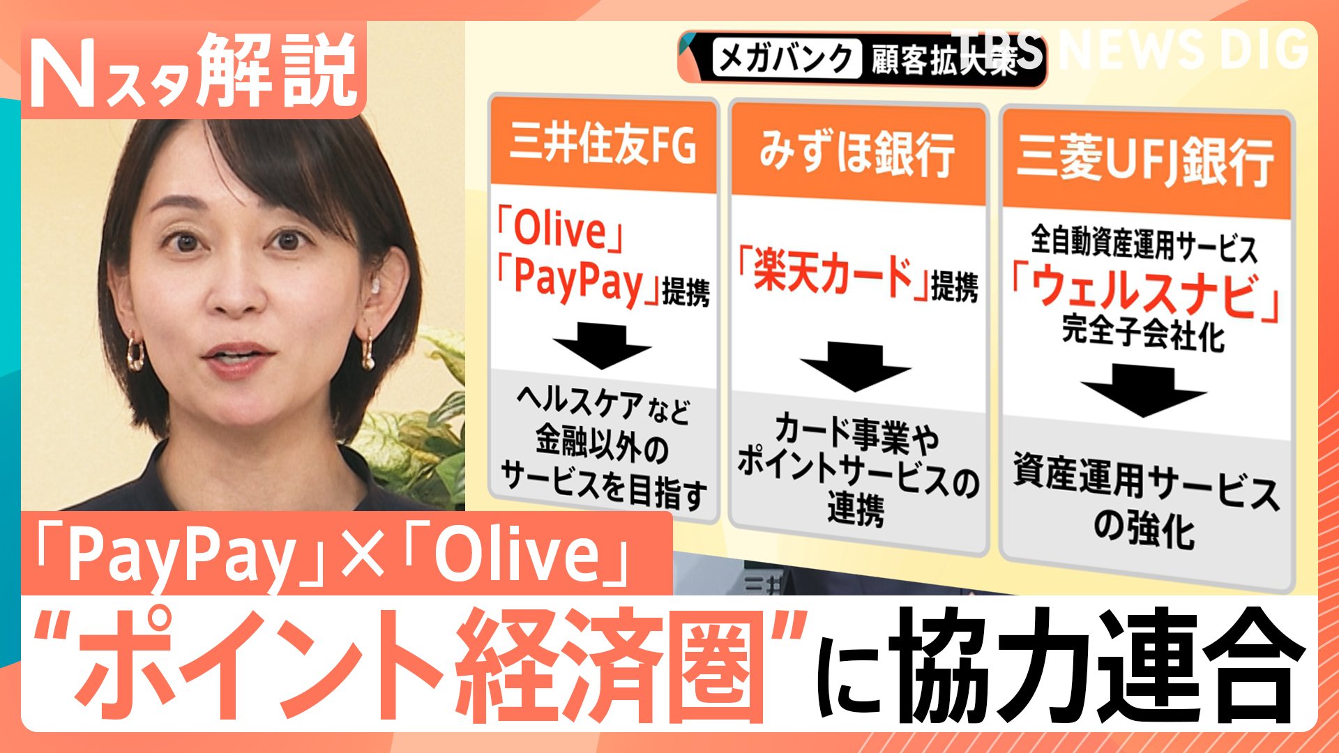 連携で預金獲得へ 銀行争う“ポイント経済圏” 消費者のメリットは？ PayPayとOlive提携【Nスタ解説】 | TBS NEWS DIG  (2ページ)