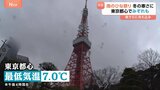 冬の寒さに逆戻り…雨のひな祭り、東京のランドマークではみぞれも|TBS NEWS DIG