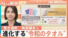 便利に進化！“令和のタオル”「一枚二役」のバスタオルに…“異業種参入”も、「タオルの替え時は？」街で聞いてみた【Nスタ解説】| TBS CROSS DIG with Bloomberg