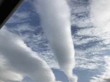 上空に巨大な2本のロール状の雲 目撃相次ぐ 鹿児島県鹿屋市 | TBS NEWS