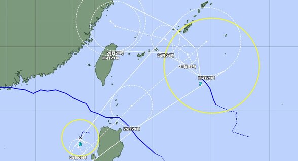 【がブル台風】台風8号『コメイ』が発生　台風7号『フランシスコ』今後の進路は？影響は？【雨と風のシミュレーション】　|　富山のニュース｜天気・防災｜チューリップテレビ