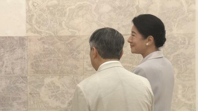 【速報】天皇皇后両陛下　長崎県美術館で障がい者作品展をご鑑賞　自閉症のアーティスト・原塚祥吾さんの「鳥瞰図」に目を見張る|TBS NEWS DIG