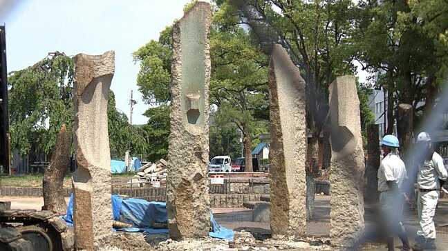 「譲渡先としては適当」と市長　石山公園の平和記念碑石柱　永瀬清子生家の敷地内に移設へ【岡山】|TBS NEWS DIG