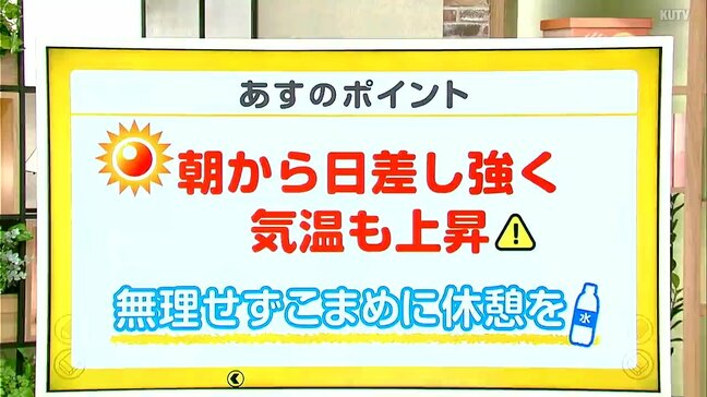 高知の天気 19日 全域で日差し強く 猛暑日予想も 山岸拓気象予報士が解説|TBS NEWS DIG