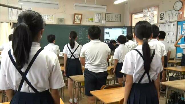 2学期スタート　熱中症対策でオンライン始業式　鹿児島市鴨池小学校|TBS NEWS DIG