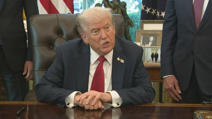 トランプ大統領「ほぼ決めた」 ウクライナへのトマホーク供与の検討を進めていることを強調