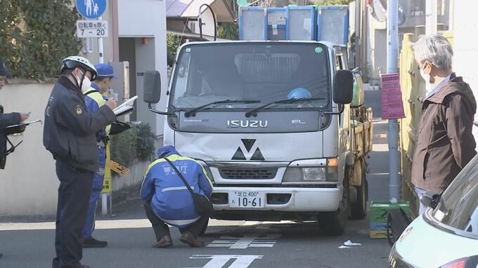 トラックが中学生くらいの男の子はねる　搬送時に男の子は意識あり　東京・台東区|TBS NEWS DIG