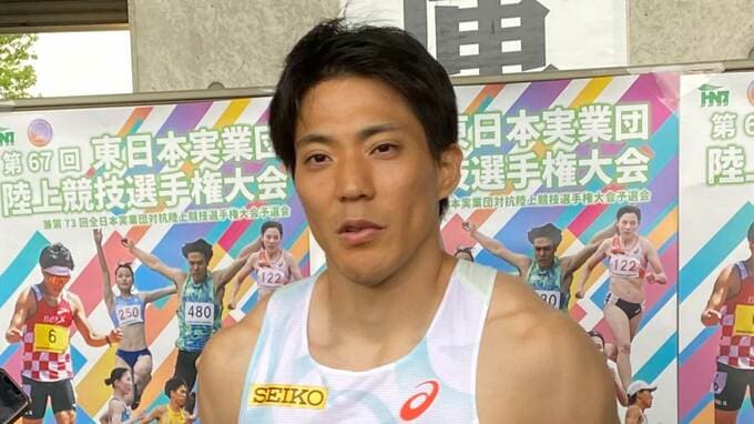 男子100m決勝、日本記録保持者の山縣亮太は10秒35で5着　優勝は稲毛碧が10秒25でレース制す【東日本実業団陸上】|TBS NEWS DIG