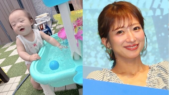 【 辻希美 】愛娘・夢空ちゃん「初水遊び」自宅の庭で「夢中になって遊んで」からの「お昼寝」|TBS NEWS DIG