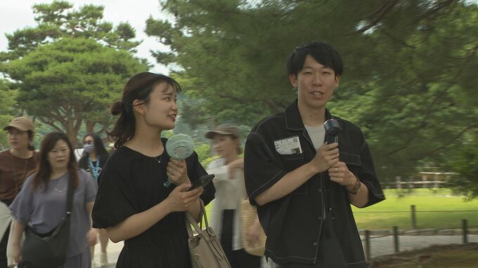 石川県内日中は30度の見込み 兼六園では観光客が熱中症対策をして散策　|　石川県のニュース｜MRO北陸放送