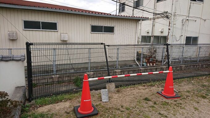 「木屋瀬宿記念館」駐車場フェンスが基礎部分から壊される…近くにショベル　福岡|TBS NEWS DIG