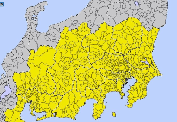 関東・東海地方の一部地域「光化学スモッグ」の発生しやすい気象状態が７日の夕方にかけて続く見込み　屋外での活動に十分注意を　|　富山のニュース｜天気・防災｜チューリップテレビ