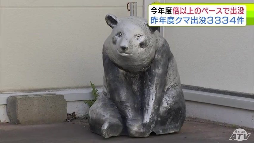 昨年度のクマの出没件数が発表 青森県内は過去最多の3334件 捕獲数も