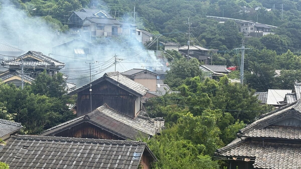 速報】長崎市為石小学校近くで火災「家が燃えてます」 | TBS NEWS DIG